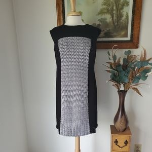 Chico's Black and White Patterned Dress